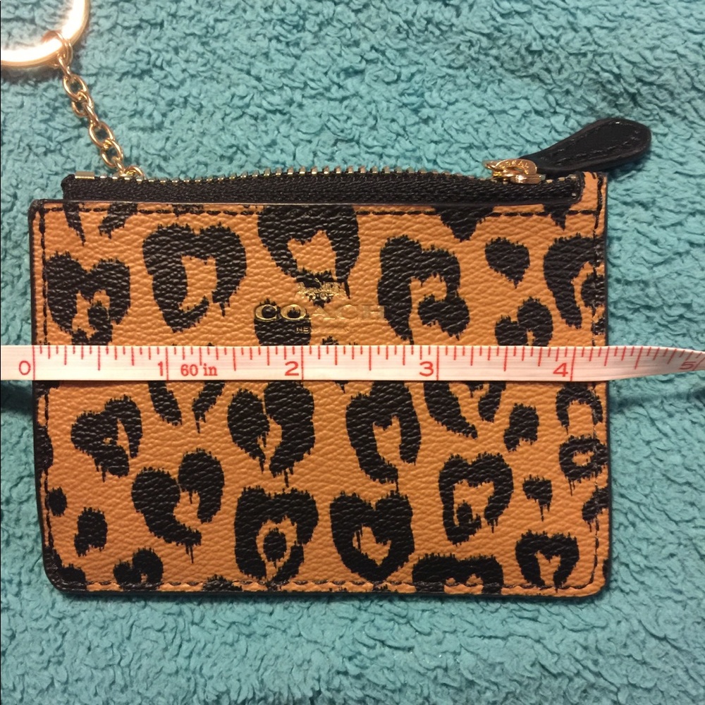 Coach Leopard wristlet, coin purse, and lanyard - Picture 4 of 8